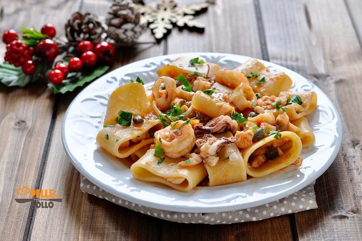 Paccheri with seafood ragù