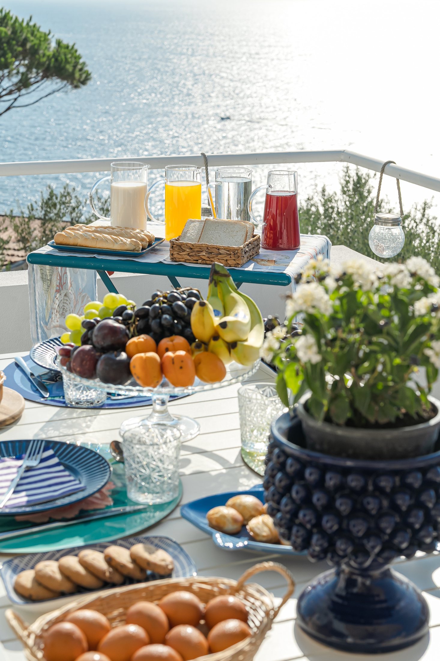 Breakfast detail on the terrace